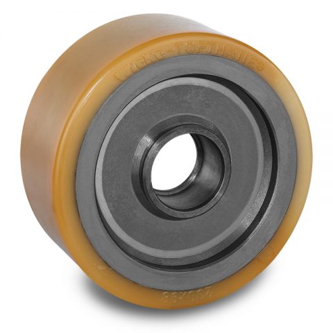 Load wheel for electric pallet truck 230mm from polyurethane for machines Linde,Still-Wagner