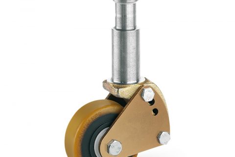 Stabilization castor for electric pallet truck 100mmX40mm from polyurethane with ball bearings for machines Jungheinrich,MIC