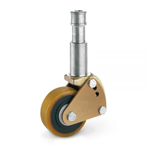 Stabilization castor for electric pallet truck 100mmX40mm from polyurethane with ball bearings for machines Jungheinrich,MIC