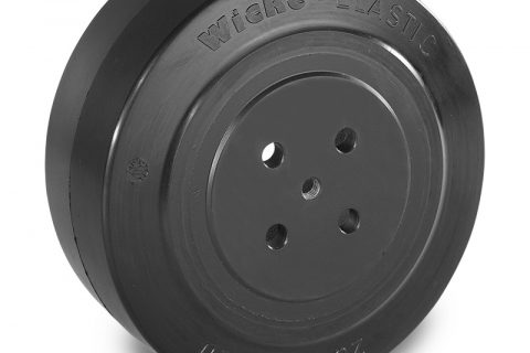 Drive wheel for electric pallet truck 200mm from Elastic Rubber Flange application with 4 holes for machines Jungheinrich,MIC,Manusur
