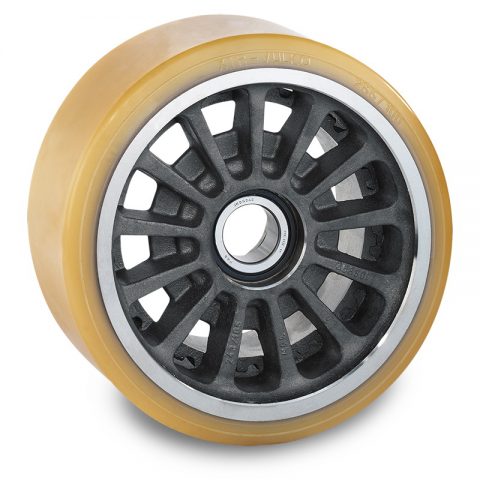 Load wheel for electric pallet truck 285mm from polyurethane for machines Jungheinrich