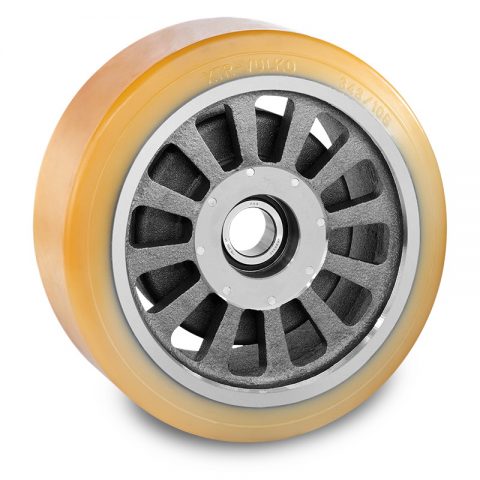 Load wheel for electric pallet truck 343mm from polyurethane for machines Jungheinrich