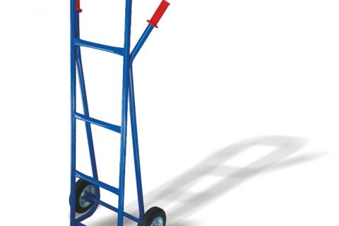 Hand truck with two wheels from black rubber 200mm docking platform 210x330mm
