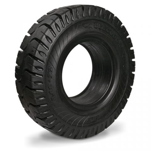 Solid tire for electric pallet truck, dimension 140/55-9 rim width 4.00