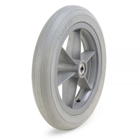 Wheel for wheelchair 200mm with polyurethane and ball bearings