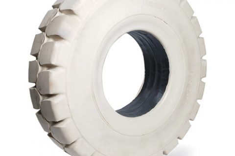 Solid tire for electric pallet truck, dimension 140/55-9 rim width 4.00 non marking