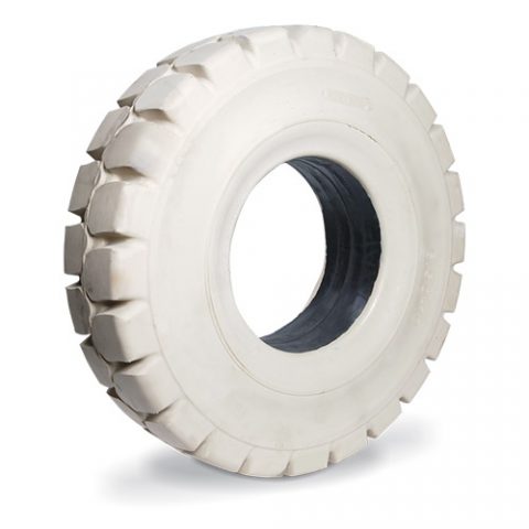 Solid tire for electric pallet truck, dimension 18X7-8 rim width 4.33 non marking