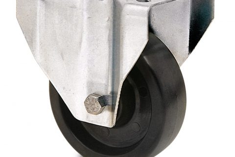 hi-temperature wheelsfixed castor for trolleys.Thermoset resin with  and Plain bearing.Top plate fitting